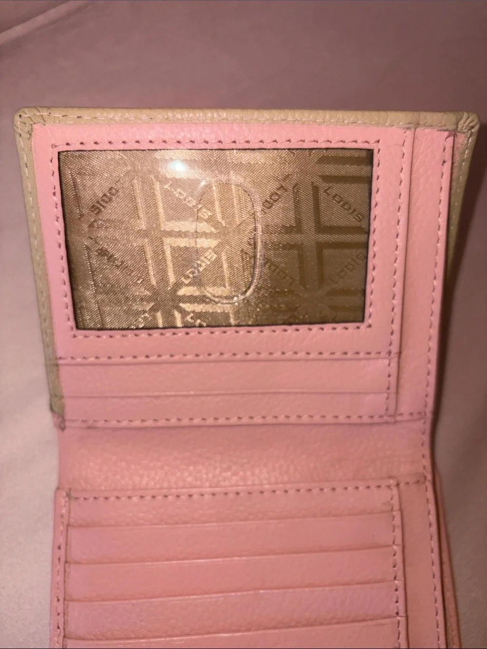 Lodis Colorblock Envelope Wallet in White, Pink & Tan